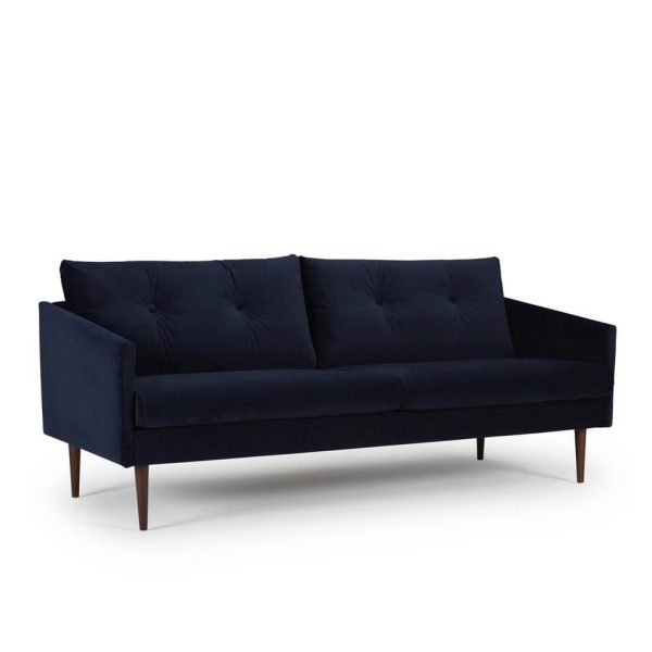 Assens k375 sofa 3 pers 541 dark blue skråt forfra