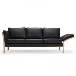 Aya K129 3 pers. sofa m/vippearm – stof/læder