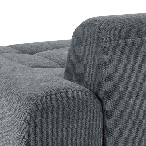 Blanco sofa grå tekstil detaljer bagfra