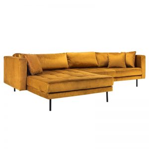 Cali sofa m/vendbar chaiselong – Velour