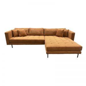 Cali sofa m/vendbar chaiselong – Fløjl