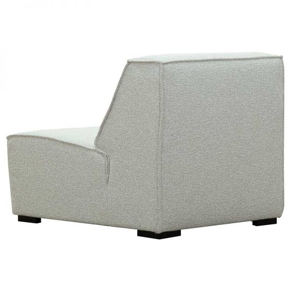 Comfy 1 personers sofa stol lys hvid grå bagfra