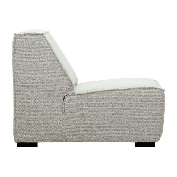 Comfy 1 personers sofa stol lys hvid grå fra siden