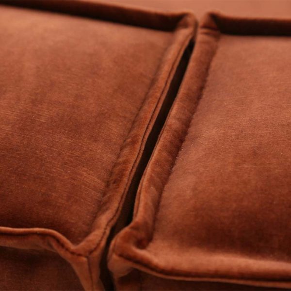 Comfy sofa deltajer rustfarvet velour