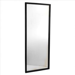 Confetti spejl i sortlakeret – 150×60 cm