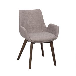 2 x Drimsdale spisebordsstol – grå m/brun eg