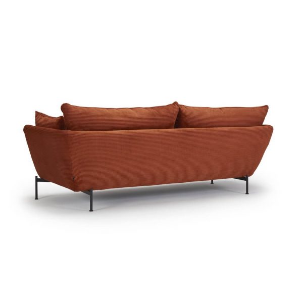 Hasle Lux sofa. Tekstil 595 burnt orange 2