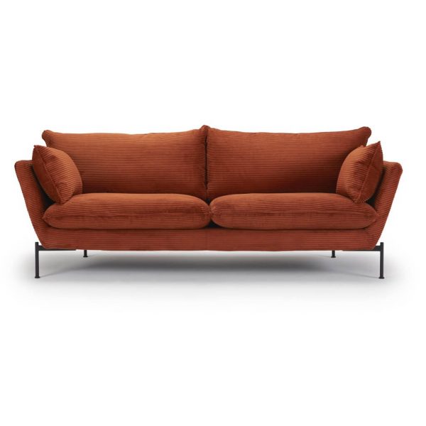 Hasle Lux sofa. Tekstil 595 burnt orange 3