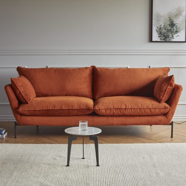 Hasle Lux sofa. Tekstil 595 burnt orange