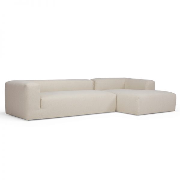Kornum chaiselong sofa 531 off white forfra fra siden