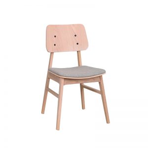 2 x Nagano spisebordsstol – hvidpigmenteret/lysegrå