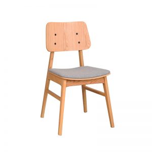 2 x Nagano spisebordsstol – eg/lysegrå
