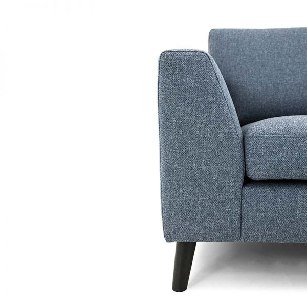 Nordic 3 personers sofa med chaiselong detaljer