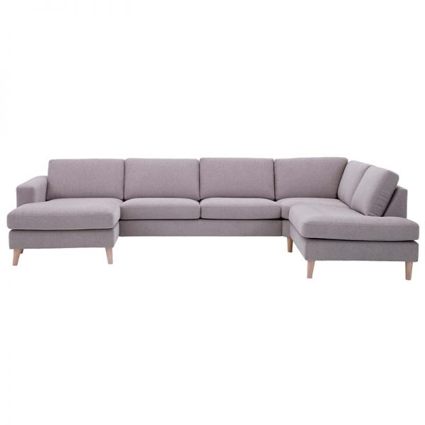 Nordic U sofa med open end og chaiselong