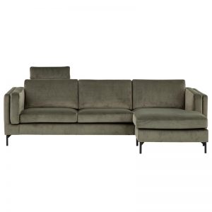 Nordic 2,5 pers. sofa m/chaiselong – stof/læder