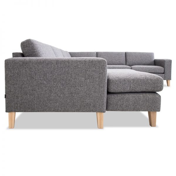 Nordic u sofa med chaiselong fra siden