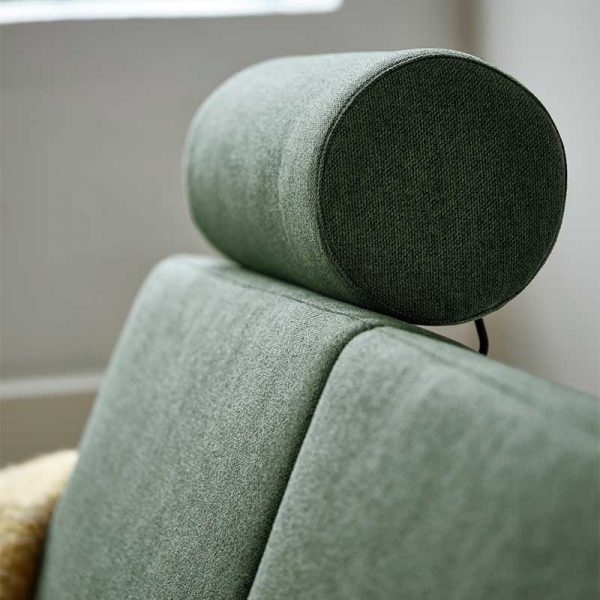 Panama Style 3 personers sofa med chaiselong austin winther moss nakkestøtte
