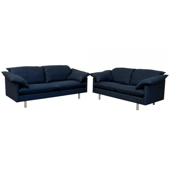 Skalma Bari sofasæt i mørkeblå tekstil