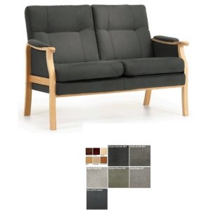 Sorø 2 pers. sofa – stof/læder