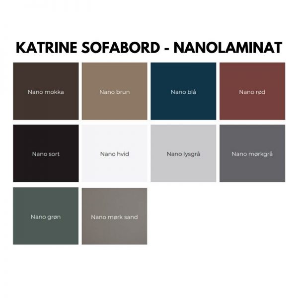 Thomsen Katrine sofabord nanolaminatfarver