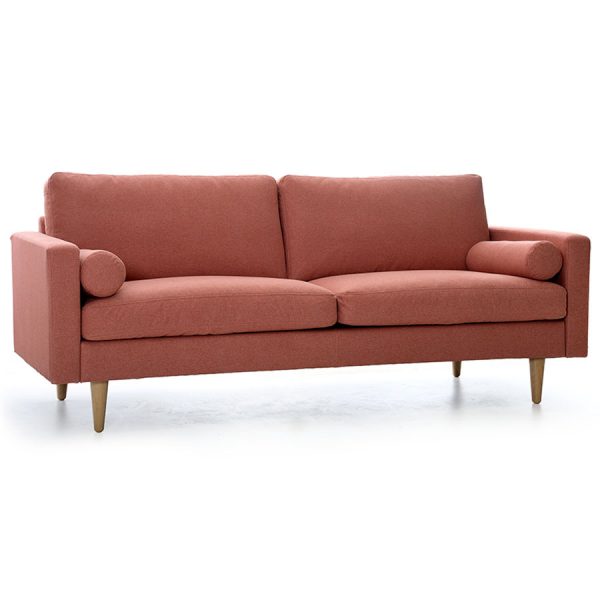 Uniq 2 personers sofa i STELLA rosa