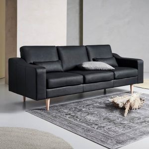 Uniq 3 personers sofa – okselæder