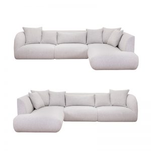 Pebble 3 pers. sofa m/open-end – stof